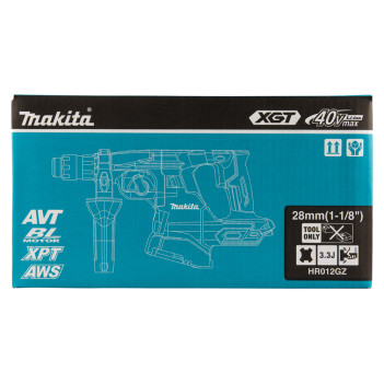 Akku-Bohrhammer 3 Funktionen XGT 40Vmax 28mm HR012GZ Makita