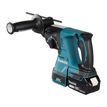 Akku-Bohrhammer LXT 3 Funktionen 18V 2J + 2 Akkus 5Ah und Ladegerät DHR243RTJW Makita