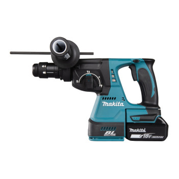 Akku-Bohrhammer LXT 3 Funktionen 18V 2J + 2 Akkus 5Ah und Ladegerät DHR243RTJW Makita