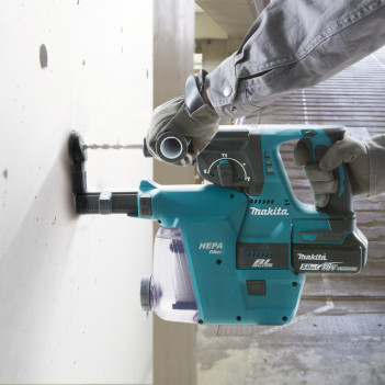 Akku-Bohrhammer LXT 3 Funktionen 18V 2J + 2 Akkus 5Ah und Ladegerät DHR243RTJW Makita