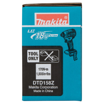 Visseuse à choc LXT 18V DTD158Z Makita