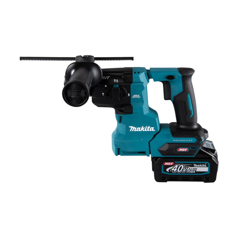 Akku-Bohr- und Spitzhammer XGT 40Vmax 2,1J + 2 Akkus 2,5Ah und Ladegerät HR010GD201 Makita