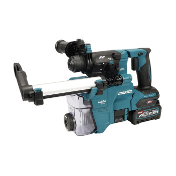 Akku-Bohr- und Spitzhammer XGT 40Vmax 2,1J + 2 Akkus 2,5Ah und Ladegerät HR010GD201 Makita
