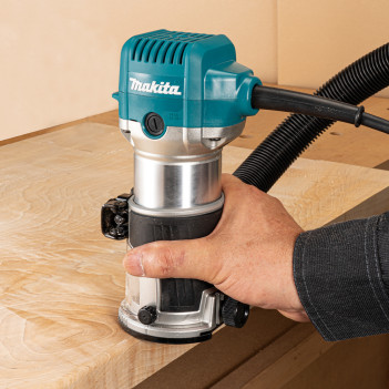 Elektrische Einhandfräse / Kantenfräse 710W 6/8mm RT0702CJ Makita