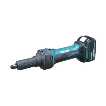 Akku-Geradeschleifer LXT 18V 6mm + 2 Akkus 5Ah und Ladegerät DGD800RTJ Makita