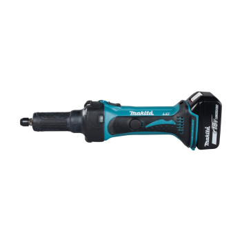 Akku-Geradeschleifer LXT 18V 6mm + 2 Akkus 5Ah und Ladegerät DGD800RTJ Makita