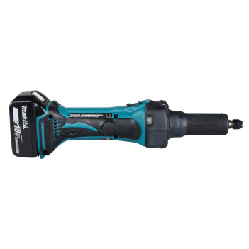 Akku-Geradeschleifer LXT 18V 6mm + 2 Akkus 5Ah und Ladegerät DGD800RTJ Makita