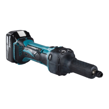 Akku-Geradeschleifer LXT 18V 6mm + 2 Akkus 5Ah und Ladegerät DGD800RTJ Makita