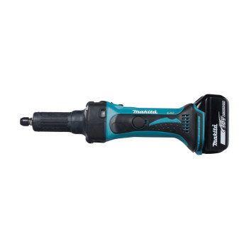 Akku-Geradeschleifer LXT 18V 6mm + 2 Akkus 5Ah und Ladegerät DGD800RTJ Makita
