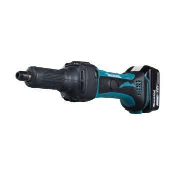Akku-Geradeschleifer LXT 18V 6mm + 2 Akkus 5Ah und Ladegerät DGD800RTJ Makita