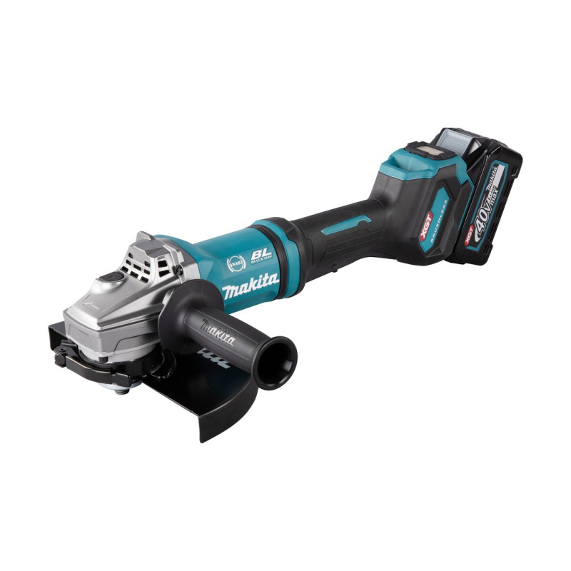Akku-Winkelschleifer XGT 40Vmax 230mm + 2 Akkus 5Ah und Ladegerät GA038GT201 Makita