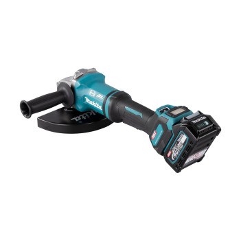 Akku-Winkelschleifer XGT 40Vmax 230mm + 2 Akkus 5Ah und Ladegerät GA038GT201 Makita
