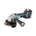 Akku-Winkelschleifer LXT 18V 125mm + 2 Akkus 5Ah und Ladegerät DGA506RTJ Makita