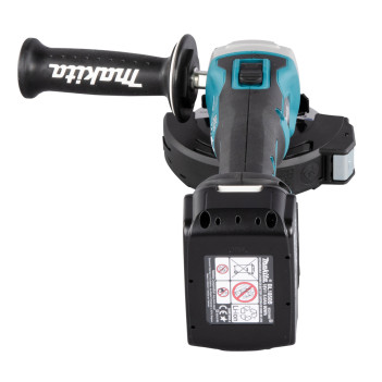 Akku-Winkelschleifer LXT 18V 125mm + 2 Akkus 5Ah und Ladegerät DGA506RTJ Makita