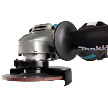 Akku-Winkelschleifer LXT 18V 125mm + 2 Akkus 5Ah und Ladegerät DGA506RTJ Makita