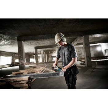 Akku-Winkelschleifer LXT 18V 125mm + 2 Akkus 5Ah und Ladegerät DGA506RTJ Makita
