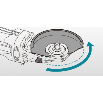 Meuleuse angulaire à tête plate XGT 40Vmax 125mm GA056GZ Makita