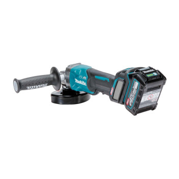 Akku Winkelschleifer XGT 40Vmax 115mm + 2 Akkus 4Ah und Ladegerät GA028GM201 Makita