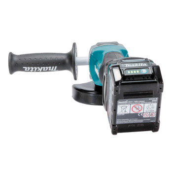 Akku Winkelschleifer XGT 40Vmax 115mm + 2 Akkus 4Ah und Ladegerät GA028GM201 Makita