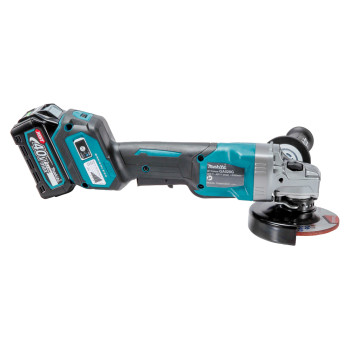 Akku Winkelschleifer XGT 40Vmax 115mm + 2 Akkus 4Ah und Ladegerät GA028GM201 Makita
