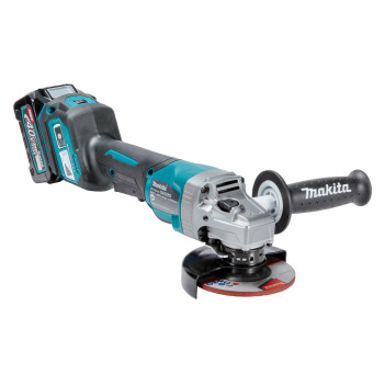 Akku Winkelschleifer XGT 40Vmax 115mm + 2 Akkus 4Ah und Ladegerät GA028GM201 Makita