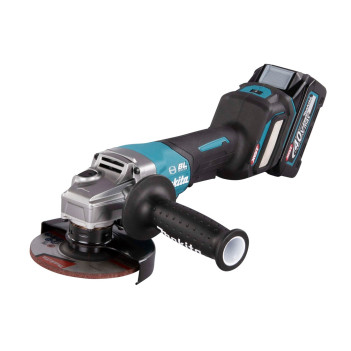 Akku-Winkelschleifer XGT 40Vmax 125mm + 2 Akkus 4Ah und Ladegerät GA029GM201 Makita