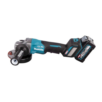 Akku-Winkelschleifer XGT 40Vmax 125mm + 2 Akkus 4Ah und Ladegerät GA029GM201 Makita