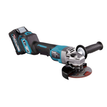 Akku-Winkelschleifer XGT 40Vmax 125mm + 2 Akkus 4Ah und Ladegerät GA029GM201 Makita