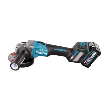 Akku-Winkelschleifer XGT 40Vmax 125mm + 2 Akkus 4Ah und Ladegerät GA023GM201 Makita