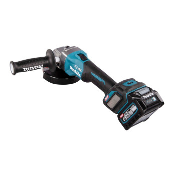 Akku-Winkelschleifer XGT 40Vmax 125mm + 2 Akkus 4Ah und Ladegerät GA023GM201 Makita
