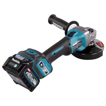 Akku-Winkelschleifer XGT 40Vmax 125mm + 2 Akkus 4Ah und Ladegerät GA023GM201 Makita