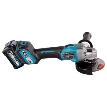 Akku-Winkelschleifer XGT 40Vmax 125mm + 2 Akkus 4Ah und Ladegerät GA023GM201 Makita