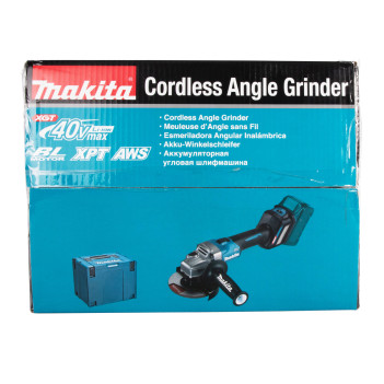 Akku-Winkelschleifer XGT 40Vmax 125mm + 2 Akkus 4Ah und Ladegerät GA023GM201 Makita
