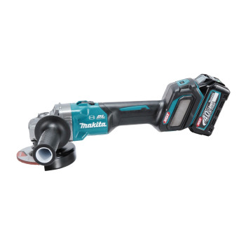 Akku-Winkelschleifer XGT 40Vmax 115mm + 2 Akkus 4Ah und Ladegerät GA022GM201 Makita