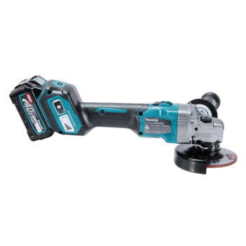 Akku-Winkelschleifer XGT 40Vmax 115mm + 2 Akkus 4Ah und Ladegerät GA022GM201 Makita