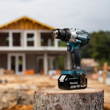 Perceuse-frappeuse LXT 18V + 2 accus 5Ah et chargeur DHP489RTJ Makita