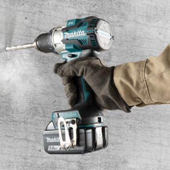 Perceuse-frappeuse LXT 18V + 2 accus 5Ah et chargeur DHP489RTJ Makita