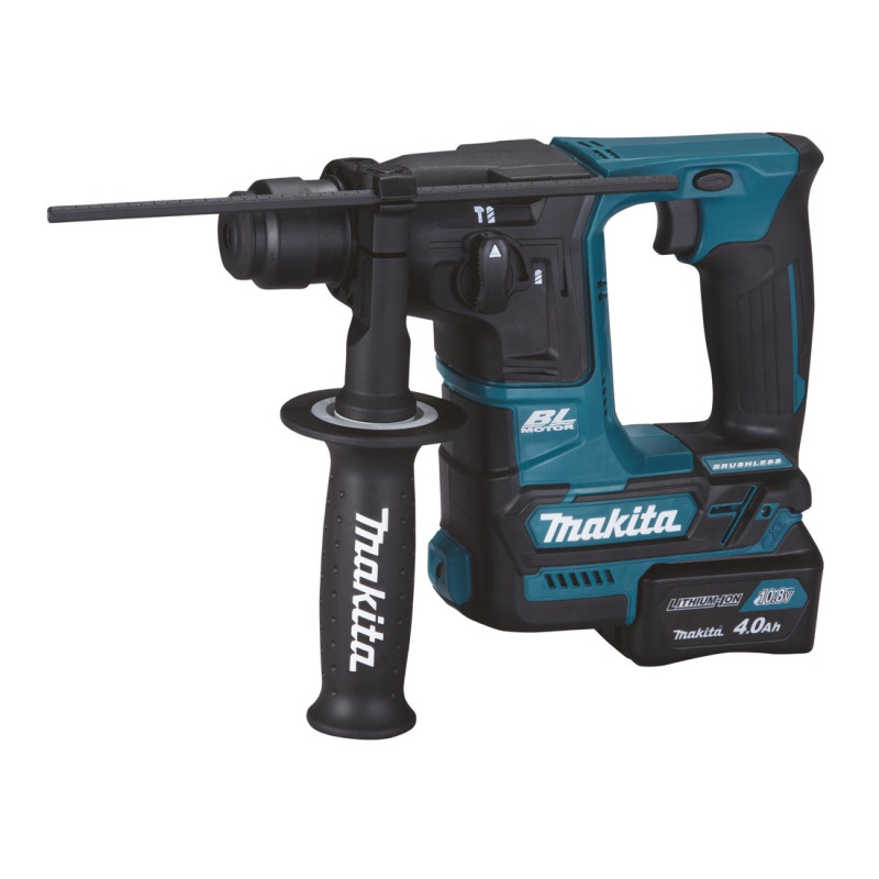 Akku-Bohrhammer CXT 12Vmax 1,1J + 2 Akkus 4Ah und Ladegerät HR166DSMJ Makita