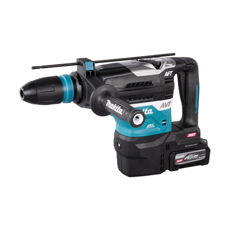 Akku Bohr- und Spitzhammer XGT 40Vmax 8,0J + 2 Akkus 4Ah und Ladegerät HR005GU201 Makita