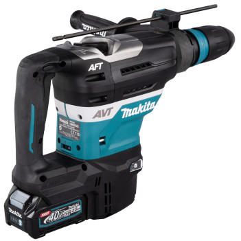 Akku Bohr- und Spitzhammer XGT 40Vmax 8,0J + 2 Akkus 4Ah und Ladegerät HR005GU201 Makita