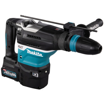 Akku Bohr- und Spitzhammer XGT 40Vmax 8,0J + 2 Akkus 4Ah und Ladegerät HR005GU201 Makita