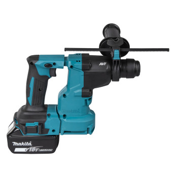 Akku-Bohrhammer LXT 2 Funktionen 18V 1,7J + 2 Akkus 5Ah und Ladegerät DHR183RTWJ Makita