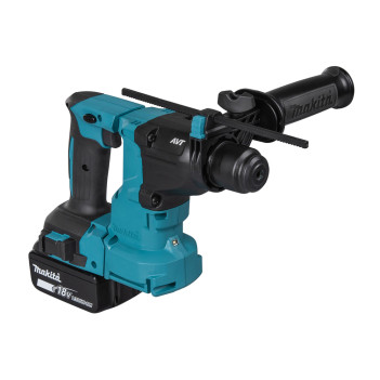 Akku-Bohrhammer LXT 2 Funktionen 18V 1,7J + 2 Akkus 5Ah und Ladegerät DHR183RTWJ Makita