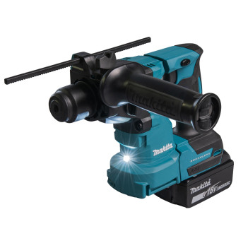 Akku-Bohrhammer LXT 2 Funktionen 18V 1,7J + 2 Akkus 5Ah und Ladegerät DHR183RTWJ Makita