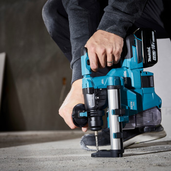 Akku-Bohrhammer LXT 2 Funktionen 18V 1,7J + 2 Akkus 5Ah und Ladegerät DHR183RTWJ Makita