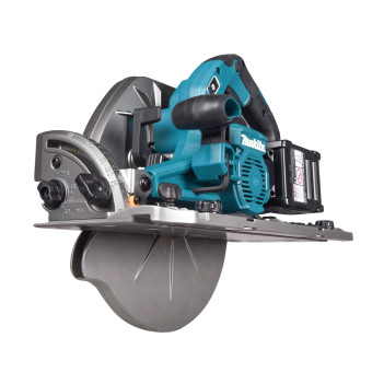 Scie circulaire XGT 40Vmax 270mm + 2 accus 5Ah et chargeur HS011GT201 Makita