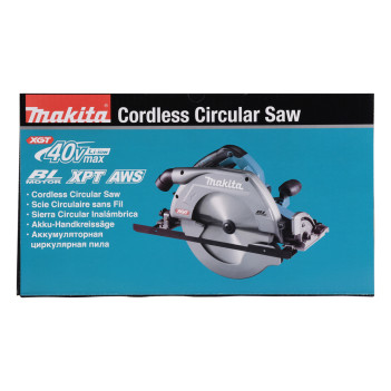 Scie circulaire XGT 40Vmax 270mm + 2 accus 5Ah et chargeur HS011GT201 Makita