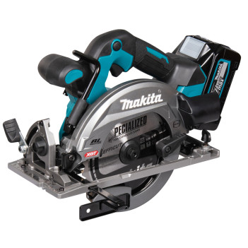 Scie circulaire XGT 40Vmax 165mm + 2 accus 2,5Ah et chargeur HS012GD201 Makita