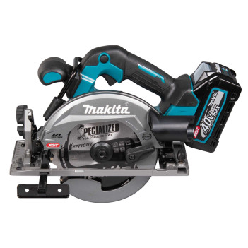 Scie circulaire XGT 40Vmax 165mm + 2 accus 2,5Ah et chargeur HS012GD201 Makita