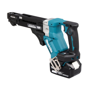 Akku-Magazinschrauber LXT 18V 55mm + 2 Akkus 5Ah und Ladegerät DFR551RTJ Makita